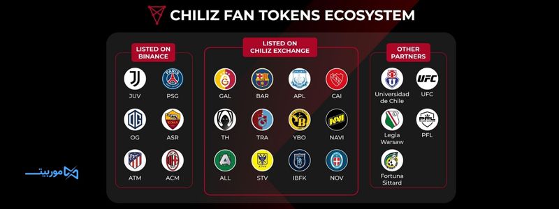کدام باشگاه‌ها با ارز دیجیتال CHZ همکاری می‌کنند؟