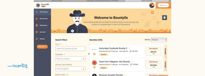 دریافت بیتکوین رایگان از طریق بانتی (Bounty)