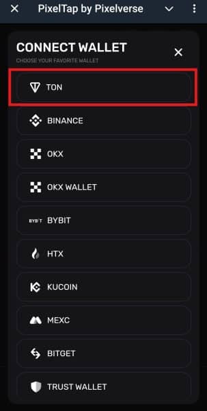 اتصال کیف پول به پیکسل ورس